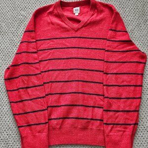 Gap V Neck Red Sweater